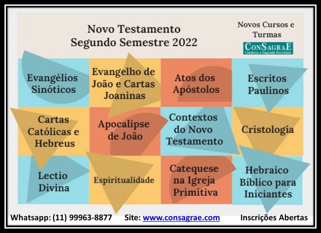 Conheça a Sagrada Escritura: novos cursos ConSagraE!